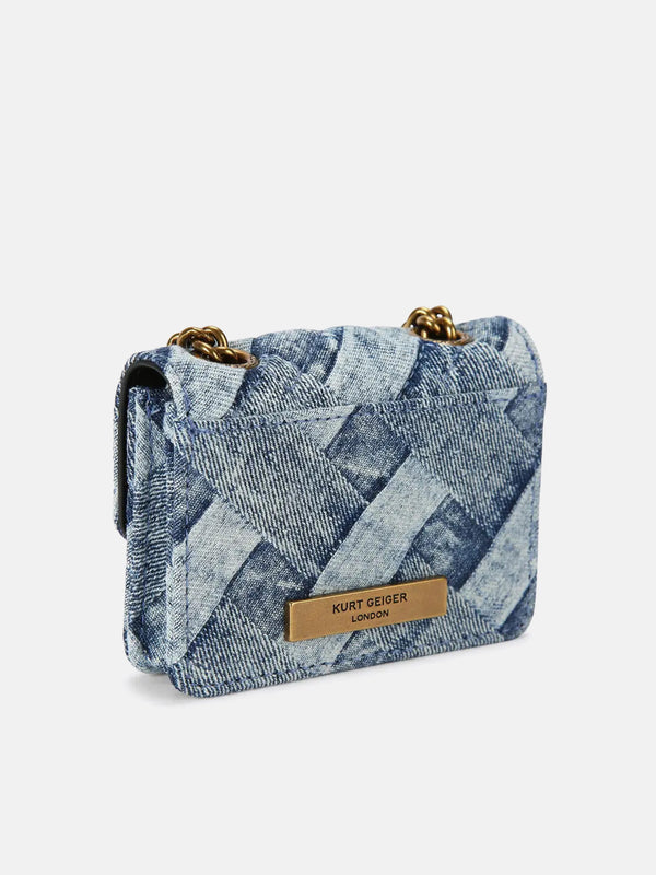 Kurt Geiger London Micro Denim Crossbody Bag - Demin