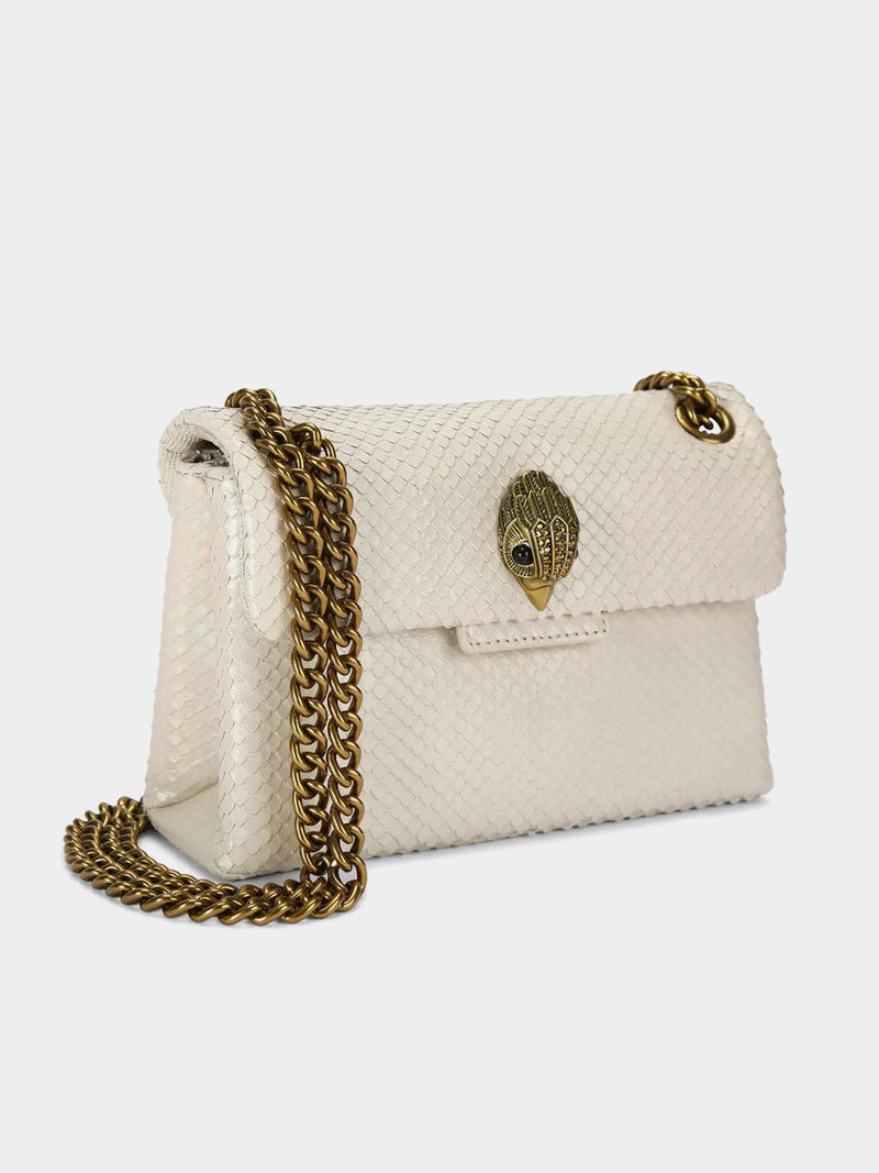 Kurt Geiger London Mini Leather Kensington Bag - White