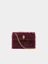 Kurt Geiger London Mini Tinsel Kensington Bag - Wine