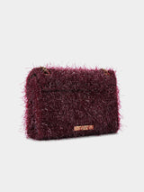 Kurt Geiger London Mini Tinsel Kensington Bag - Wine