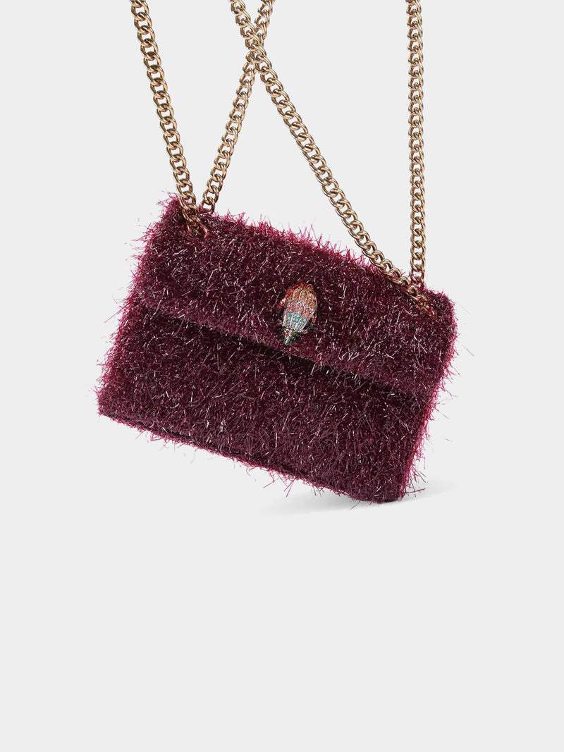 Kurt Geiger London Mini Tinsel Kensington Bag - Wine