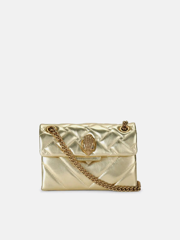 Kurt Geiger London Mini Leather Kensington Bag - Gold