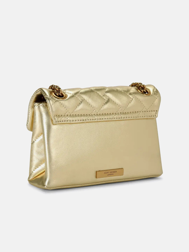 Kurt Geiger London Mini Leather Kensington Bag - Gold