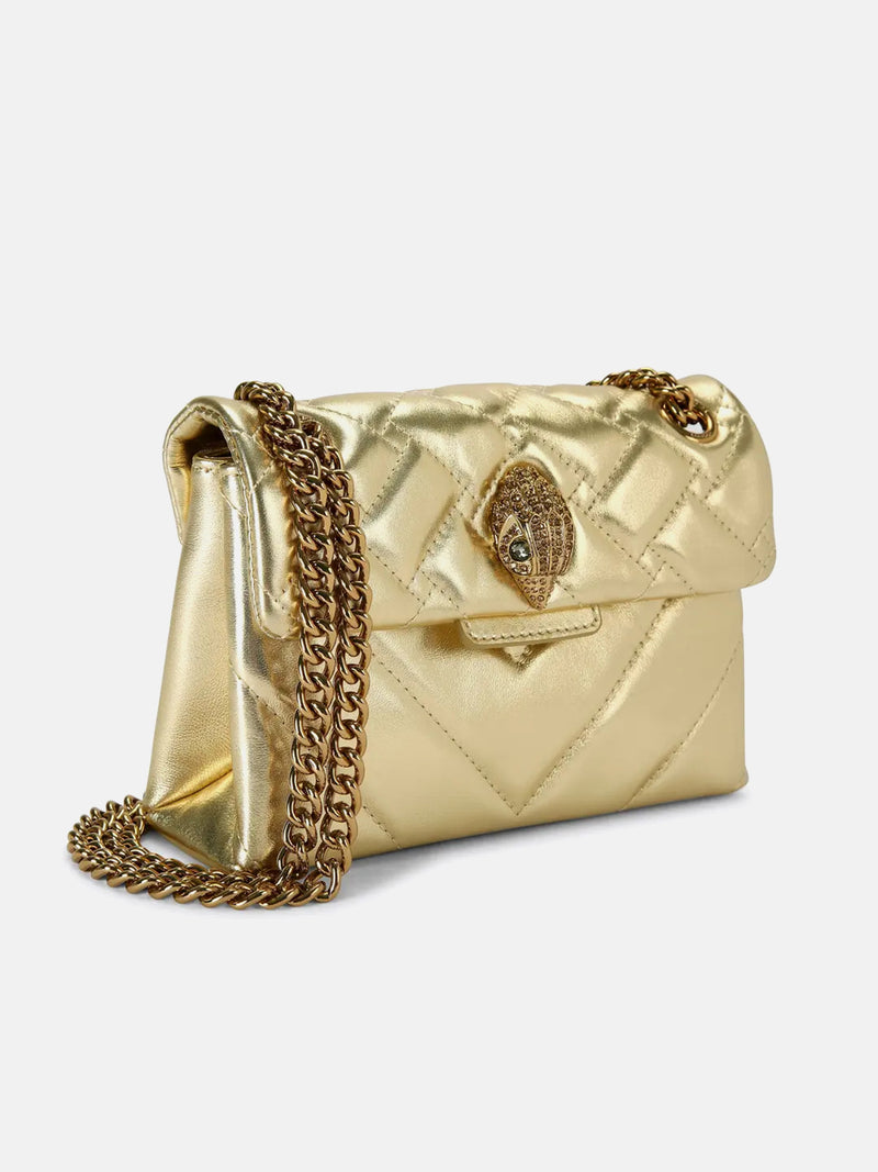 Kurt Geiger London Mini Leather Kensington Bag - Gold