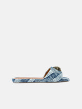 Kurt Geiger London Kensington Flat Sandal - Denim