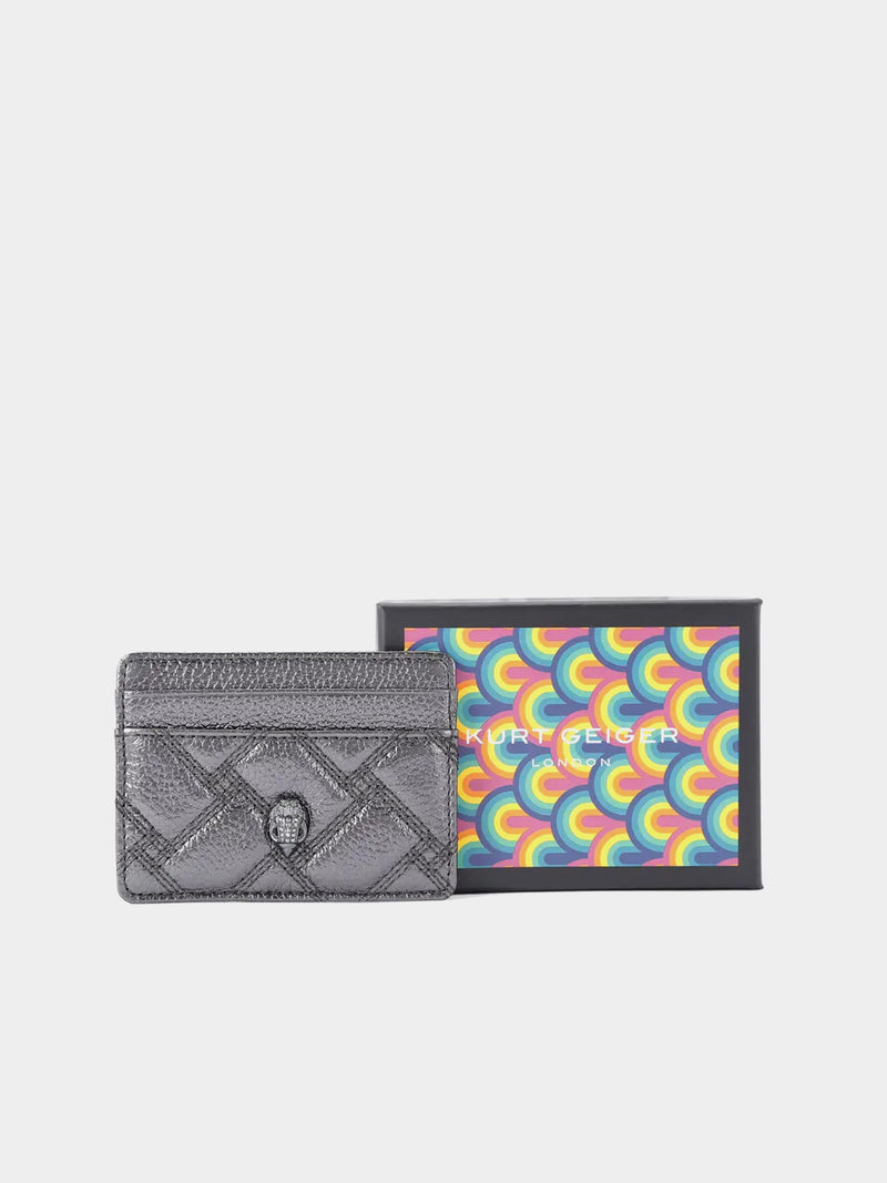 Kurt Geiger London Drench Card Holder - Gunmetal