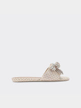 Kurt Geiger London Kensington Bow Flat Sandal - Blush