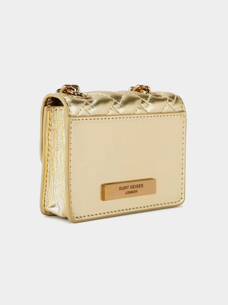 Kurt Geiger London Micro Kensington Bag - Gold