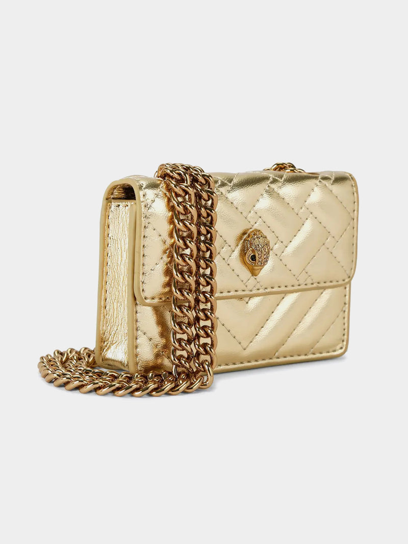 Kurt Geiger London Micro Kensington Bag - Gold