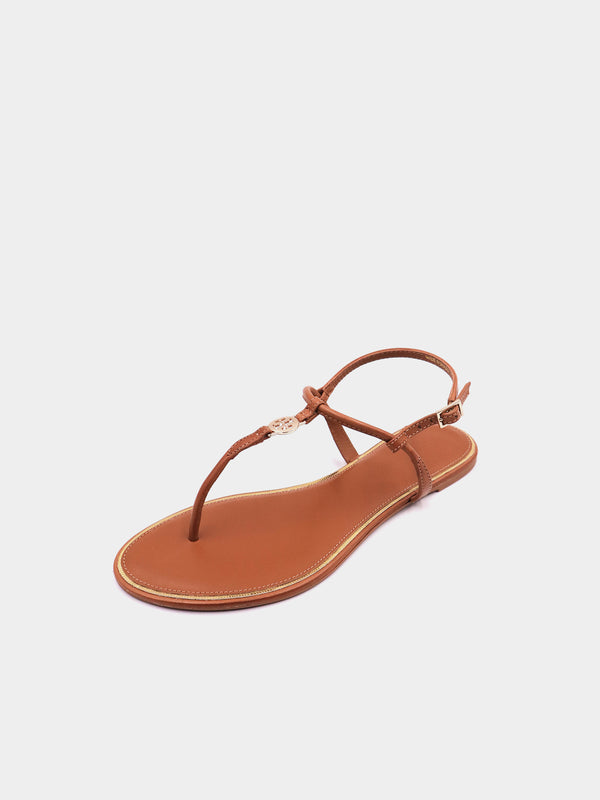 Tory Burch Emmy Sandal Milano Mezzo Calf - Bourbon