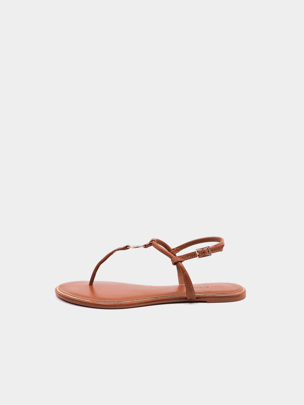 Tory Burch Emmy Sandal Milano Mezzo Calf - Bourbon