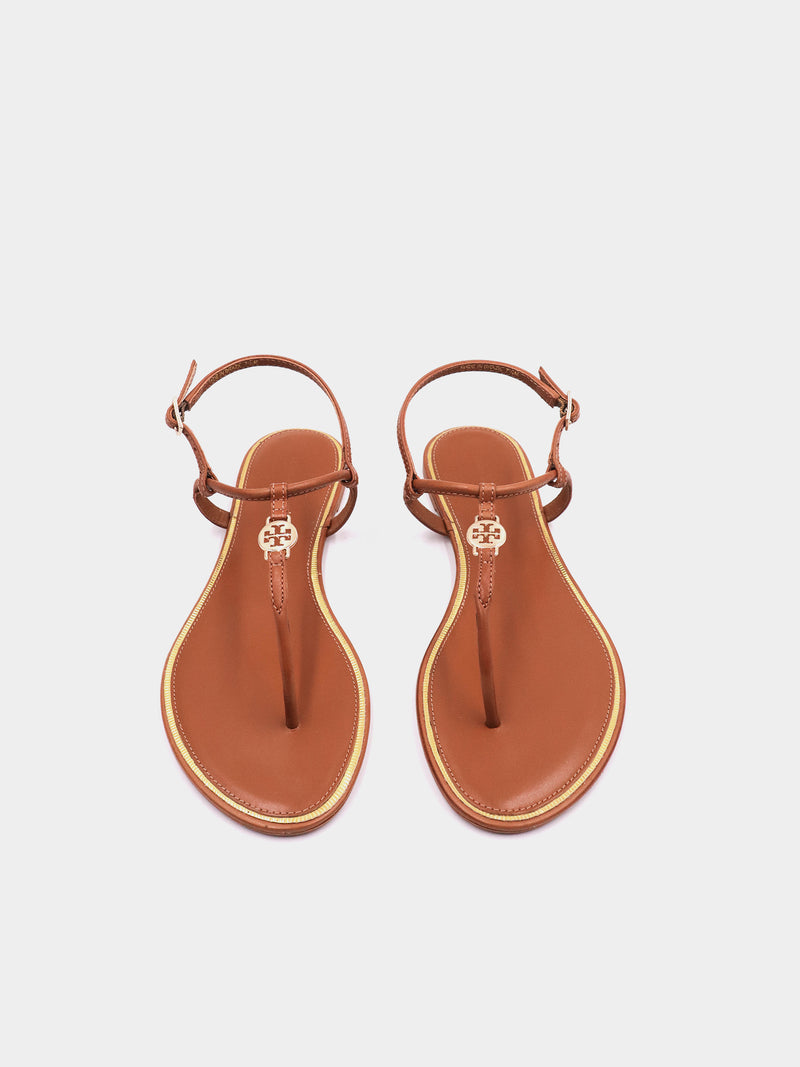 Tory Burch Emmy Sandal Milano Mezzo Calf - Bourbon