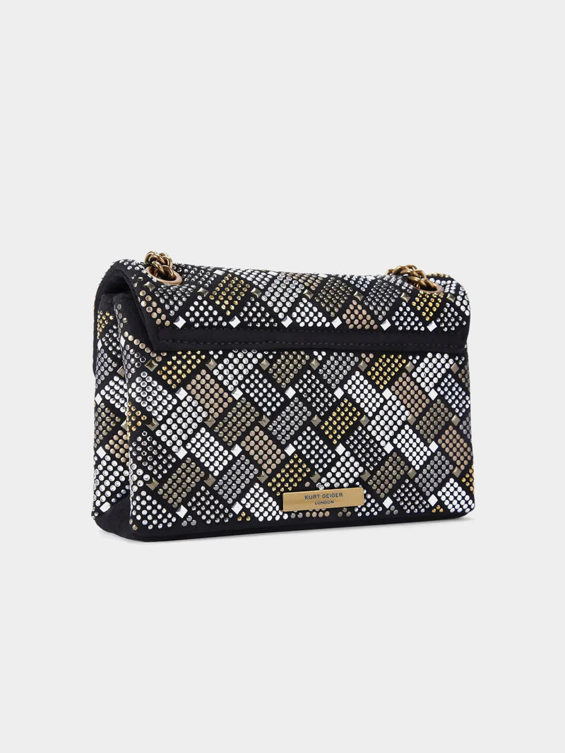 Kurt Geiger London Mini Fabric Kensington Bag - Black Combinaton