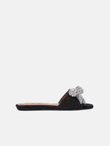 Kurt Geiger London Kensington Bow Flat Sandal - Black