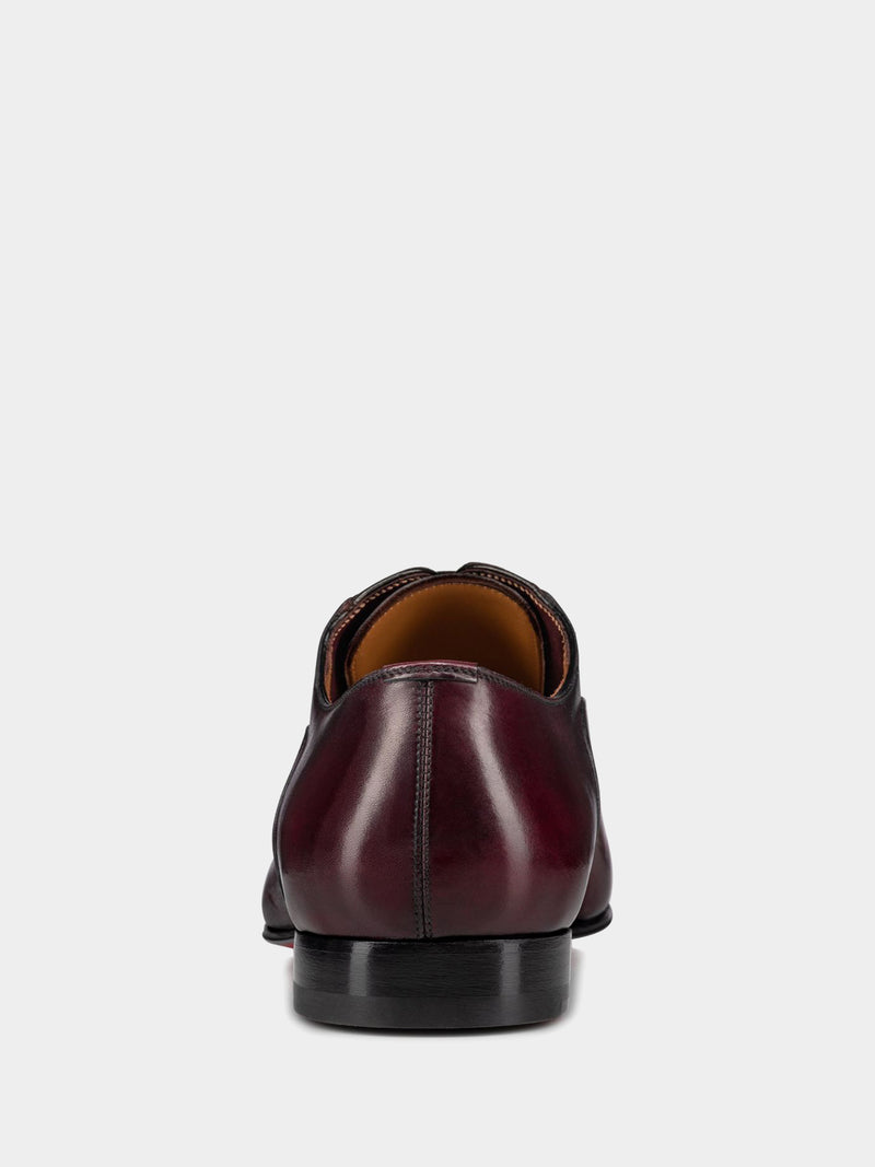 Christian Louboutin Greghost Leather Oxford Shoes - Bordeaux