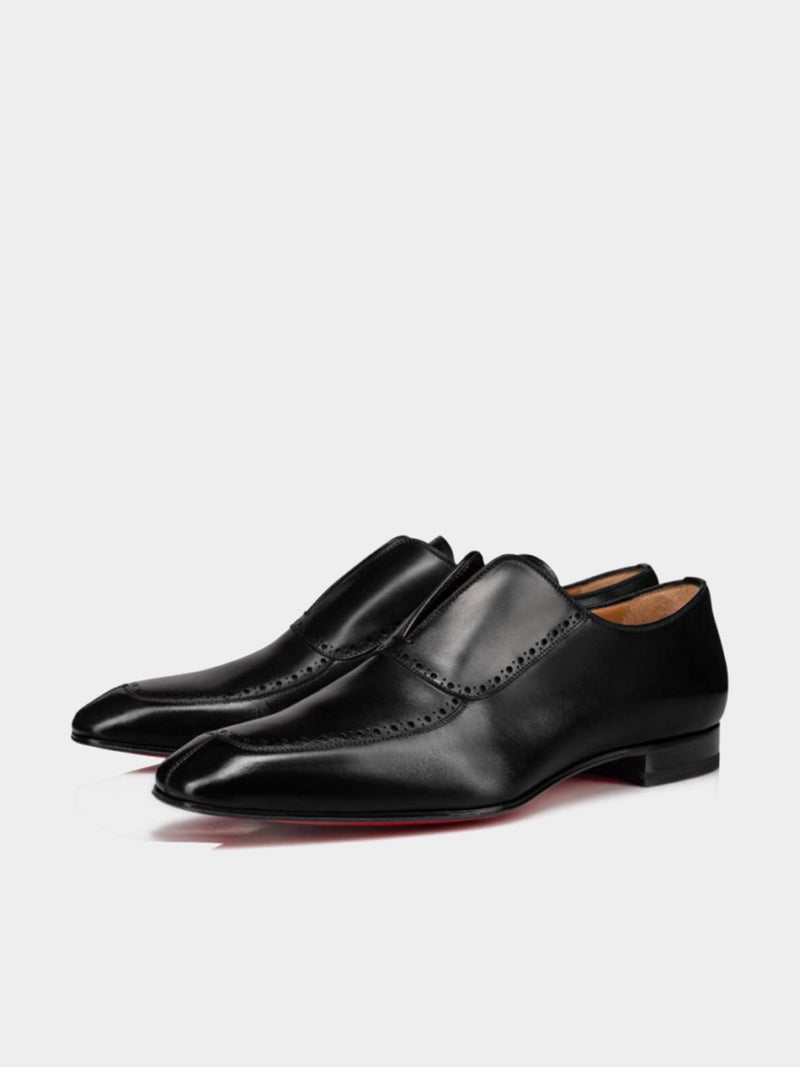 Chritian Louboutin Lafitte On Flat Loafers - Black