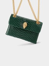 Kurt Geiger London Mini Leather Kensington Bag - Dark Green