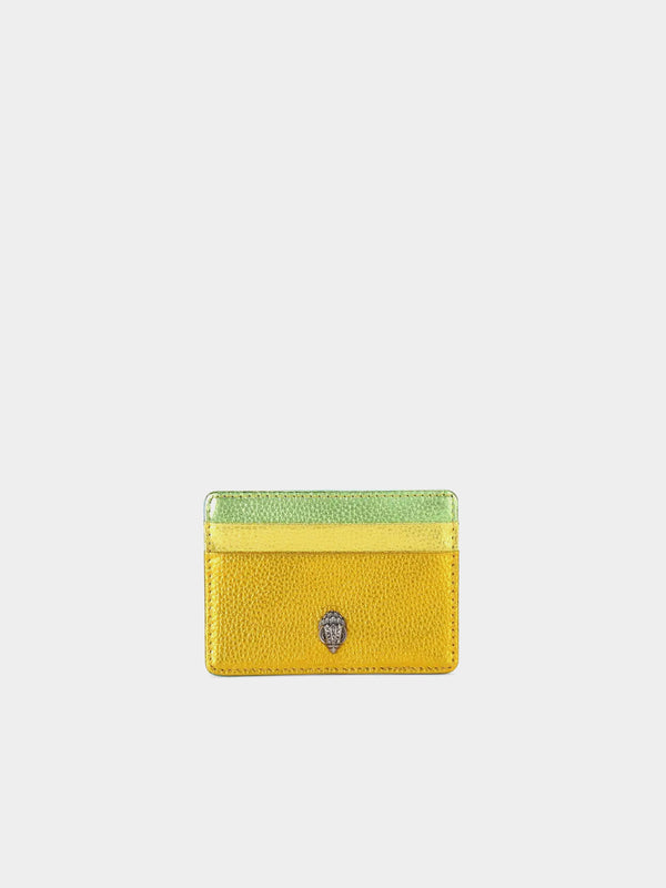 Kurt Geiger London Leather Card Holder - Green Combination