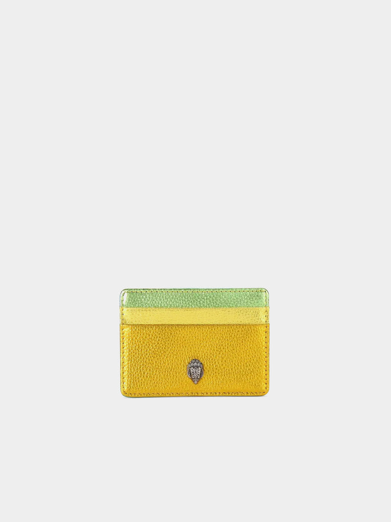 Kurt Geiger London Leather Card Holder - Green Combination