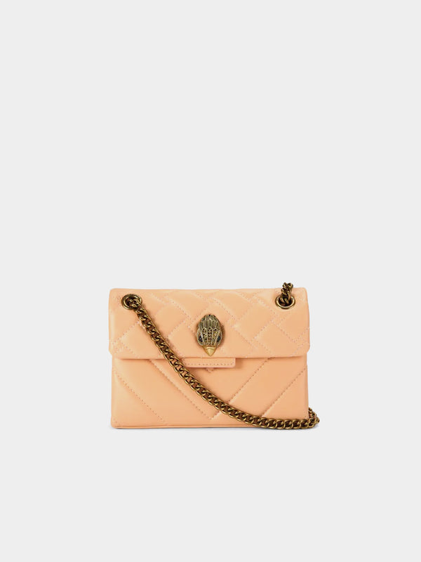 Kurt Geiger London Mini Leather Kensington Bag - Peach