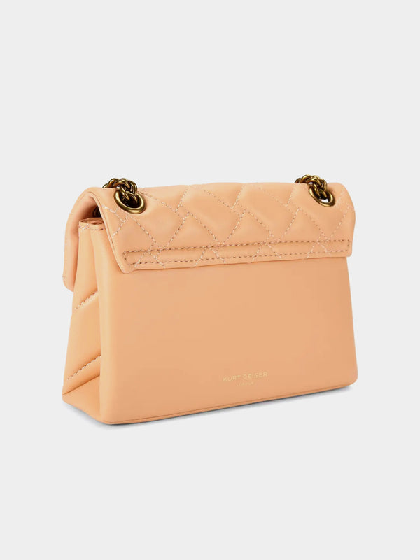 Kurt Geiger London Mini Leather Kensington Bag - Peach