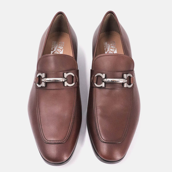 Salvatore Ferragamo Benford Cioccolato Calf Shoes Brown