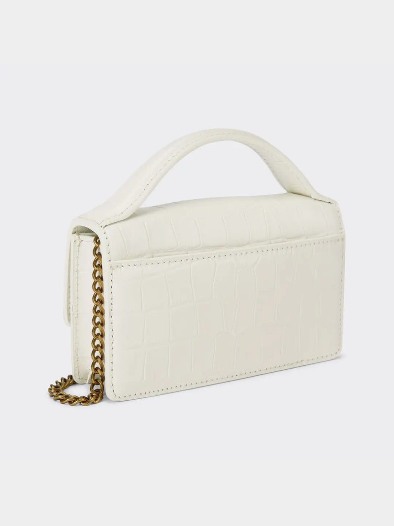 Kurt Geiger London Extra Small Bond Top Handle Bag - White