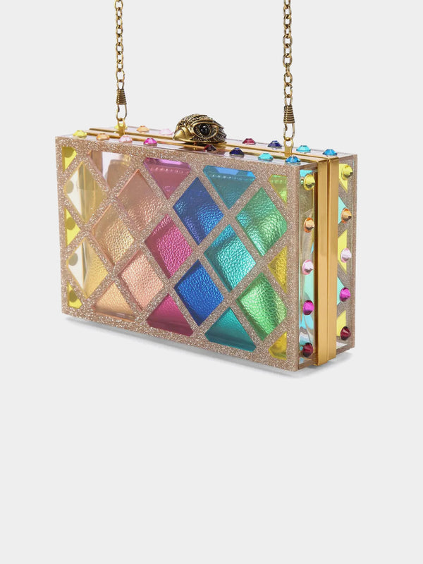 Kurt Geiger London Crystal Quilt Box Bag - Multi / Other