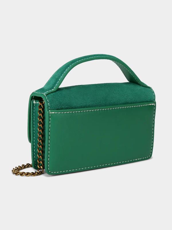 Kurt Geiger London Extra Small Bond Top Handle Bag - Green