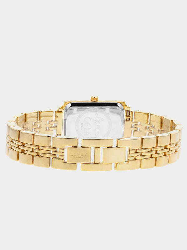 Lipsy London Rctgl SnryDl Watch - Gold