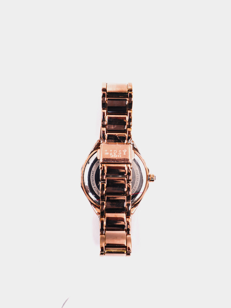 Lipsy Anlg Q F Watch - Rose Gold