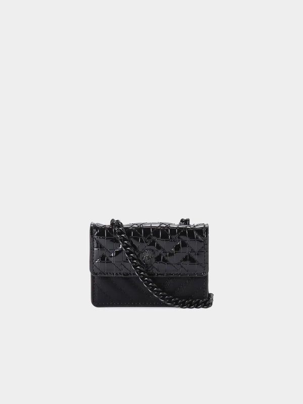 Kurt Geiger London Micro Kensington Drench Bag - Black