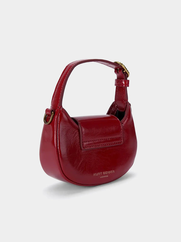 Kurt Geiger London Micro Chelsea Hobo Bag - Red