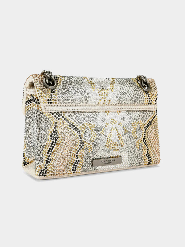 Kurt Geiger London Mini Fabric Kensington Bag - Metal Combination