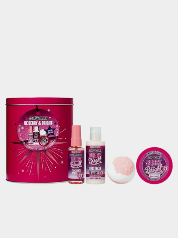 Soap & Glory Be Berry & Bright 4 Piece Gift Set