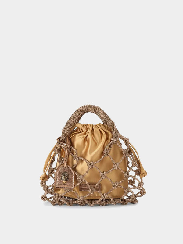 Kurt Geiger London Small Macrame Bag - Bronze