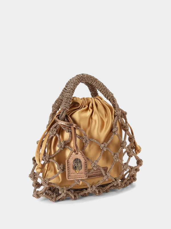 Kurt Geiger London Small Macrame Bag - Bronze