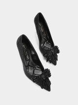 Kurt Geiger London Belgravia Crystal Bow Heels - Black