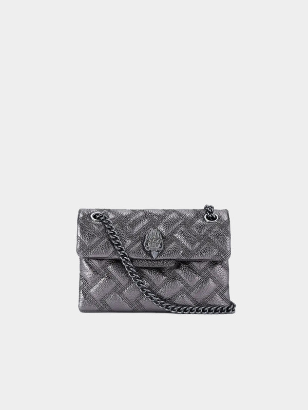 Kurt Geiger London Mini Kensington Drench Bag - Gunmetal