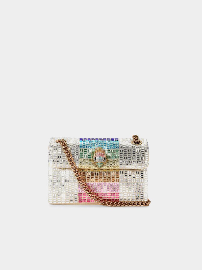 Kurt Geiger London Mini Crystal Kensington Bag - White / Other