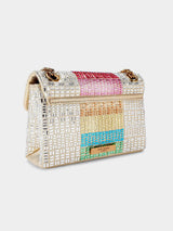 Kurt Geiger London Mini Crystal Kensington Bag - White / Other