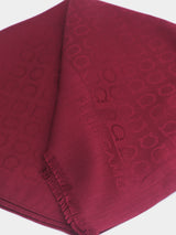 Salvatore Ferragamo Gancini Jacquard Scarf - Deep Red