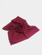 Salvatore Ferragamo Gancini Jacquard Scarf - Deep Red