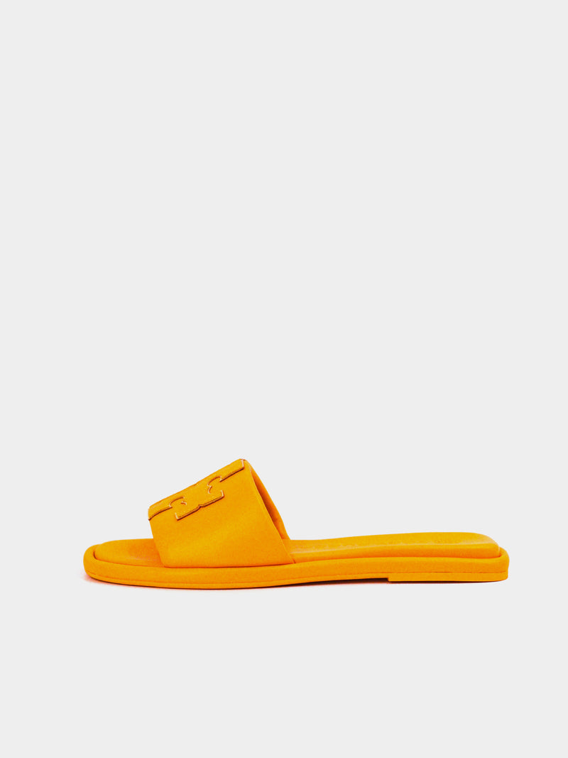 Tory Burch Double T Sport Slide - Yellow Mustard