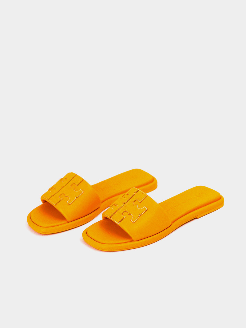 Tory Burch Double T Sport Slide - Yellow Mustard