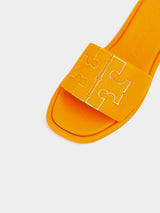 Tory Burch Double T Sport Slide - Yellow Mustard