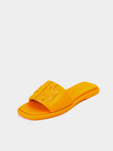 Tory Burch Double T Sport Slide - Yellow Mustard