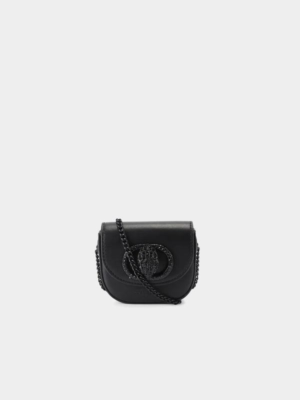 Kurt Geiger London Micro Drench Chelsea Saddle Bag - Black