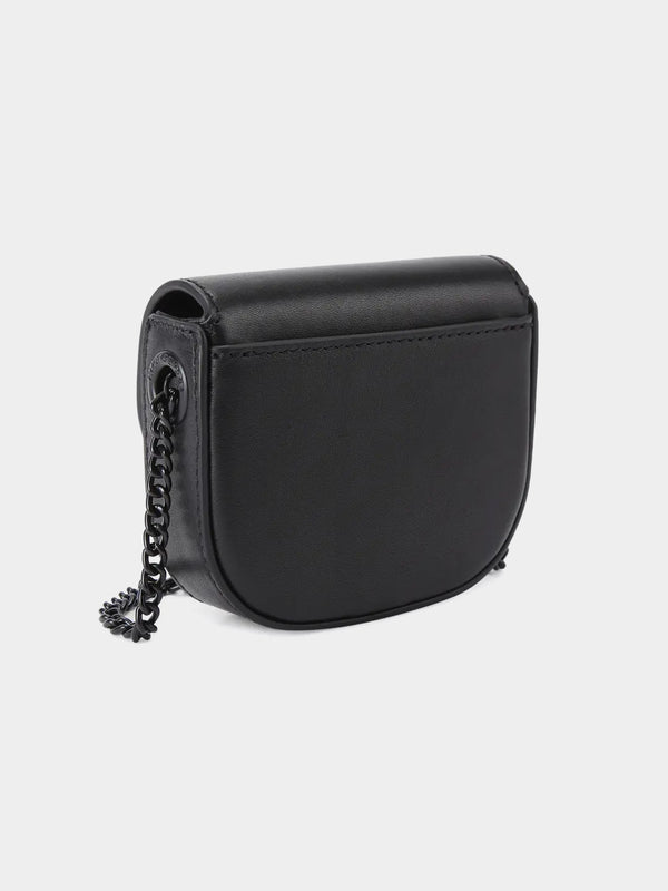 Kurt Geiger London Micro Drench Chelsea Saddle Bag - Black