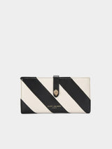 Kurt Geiger London Soft Leather Kensington Wallet - Black White